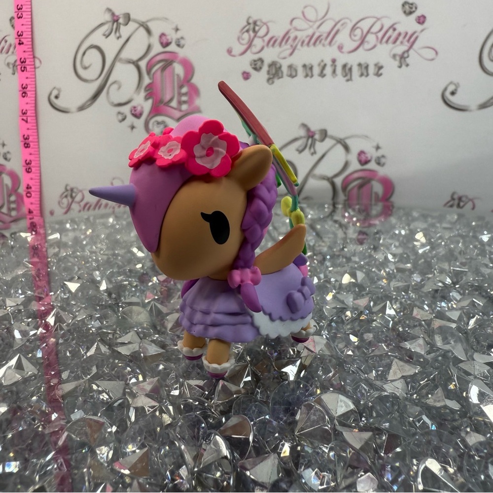 tokidoki kitey Katie picnic party Purple Pink Unicorn Figurine Multicolor Wings - Picture 6 of 8